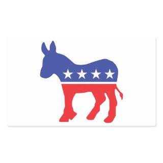 Democrat Donkey Rectangular Sticker