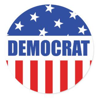 Democrat Round Sticker