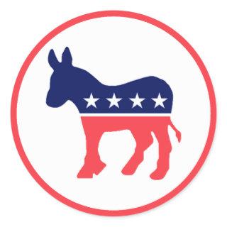 Democratic Donkey Classic Round Sticker