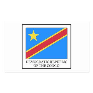 Democratic Republic of the Congo Rectangular Sticker