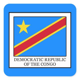 Democratic Republic of the Congo Square Sticker