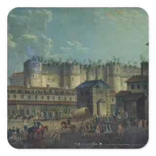 Demolition of the Bastille in 1789 Square Sticker