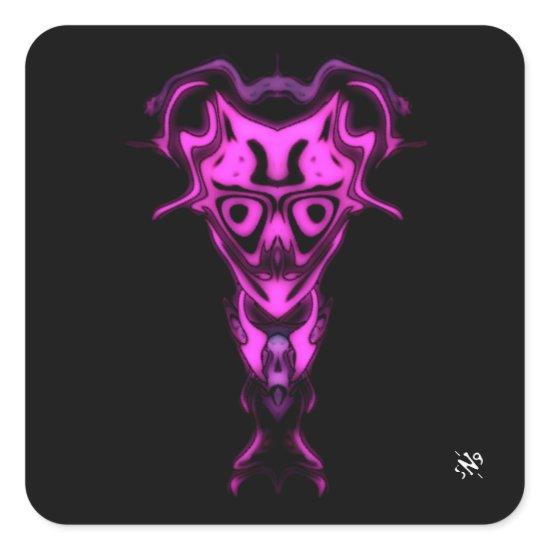 Demon from the Underworld's bust v0 Square Sticker