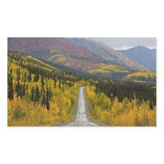 Dempster Highway To the top of the world Rectangular Sticker