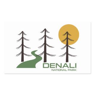 Denali National Park Trail Rectangular Sticker