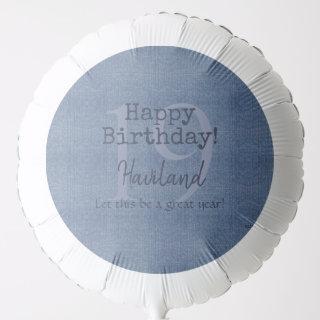 Denim Look Personalizable HAMbyWG  Balloon