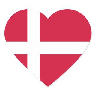 denmark heart sticker