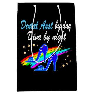 DENTAL ASST BY DAY, DIVA BY NIGHT MEDIUM GIFT BAG