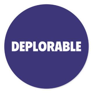 Deplorable Trump Supporter Pinback Sticker