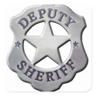 Deputy Sheriff Square Sticker
