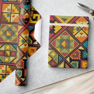 Desert Brown Turquoise Pattern Fun Birthday