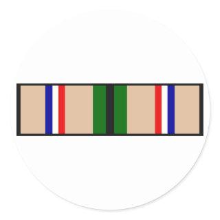 Desert Storm Ribbon Classic Round Sticker