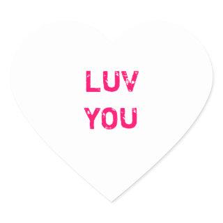 Design a White Conversation Heart Sticker