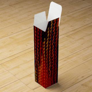 Design of colorful, bright knitting on wine box