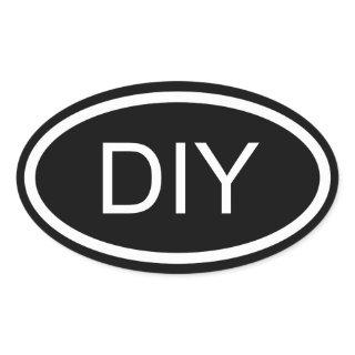 Design Your Own Euro Style Oval Sticker