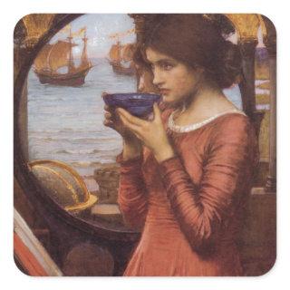 Destiny by John William Waterhouse Square Sticker