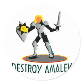 Destroy Amalek Classic Round Sticker