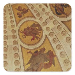 Detail of angels from the dome, built 1635-42 square sticker