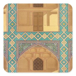 Detail of the Courtyard Arcades in the Medrese-i-S Square Sticker