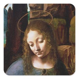 Detail of the Head of the Virgin Square Sticker