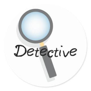 Detective Classic Round Sticker
