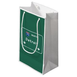 Detroit Michigan mi Interstate Highway Freeway : Small Gift Bag