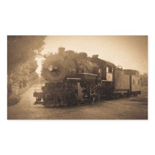 Detroit Terminal Railroad Engine at Adrian MI Rectangular Sticker