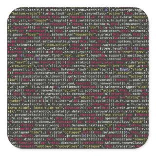 Developer's Terminal Pattern Square Sticker