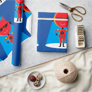 Devil Superhero Character Bold Red and Blue