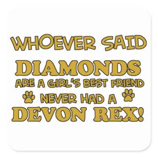 devon rex better than Diamonds Square Sticker