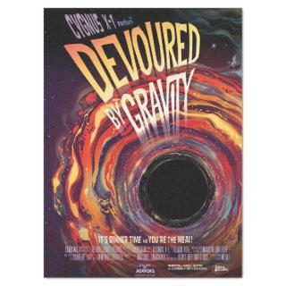 Devoured By Gravity Halloween Hole Black Horror Tissue Paper