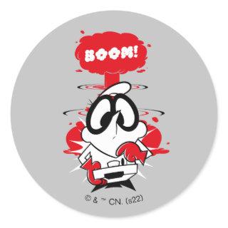 Dexter Detonation graphic Classic Round Sticker