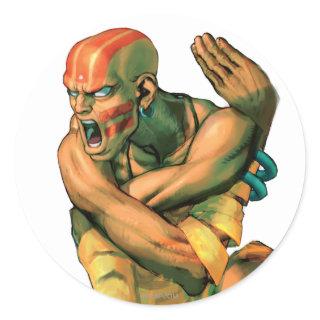 Dhalsim Twisted Classic Round Sticker