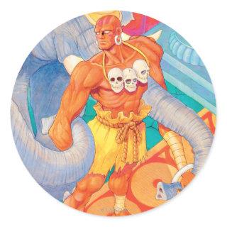 Dhalsim With Animals Classic Round Sticker