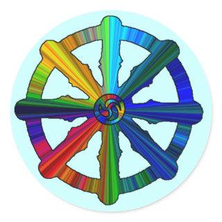 Dharma Wheel Colorful Stickers