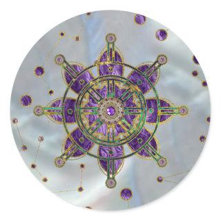 Dharma Wheel  - Dharmachakra Classic Round Sticker