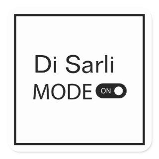 Di Sarli mode  funny Tanguero Tango Marathon  Square Sticker