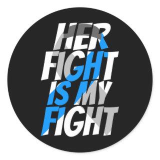 Diabetes Type 1 Ribbon Type 2 Diabetes Awareness  Classic Round Sticker