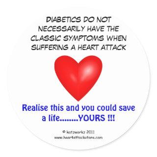 Diabetics do not necessarily have classic round sticker