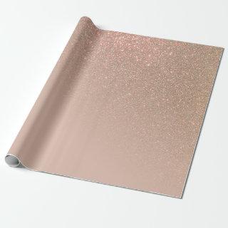 Diagonal Chic Gold Taupe Glitter Gradient Ombre