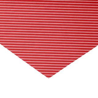 Diagonal pinstripes - deep red and white tissue paper