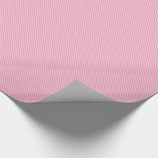 Diagonal pinstripes - shell pink and white