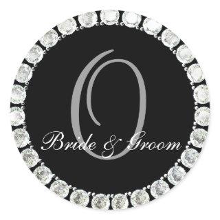 Diamond monogram O customizable seal
