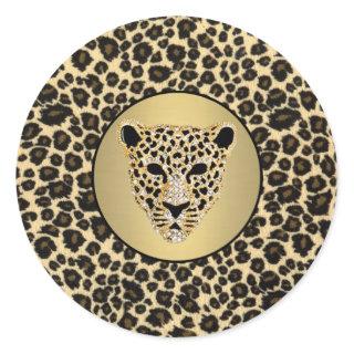 Diamond-Studded Jaguar Sticker