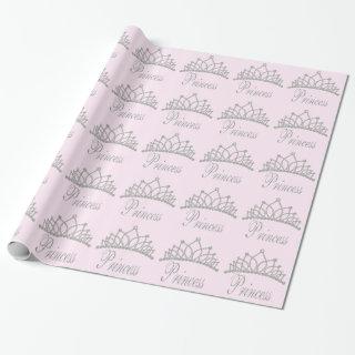 Diamond Tiara Pink Princess Wapping Paper
