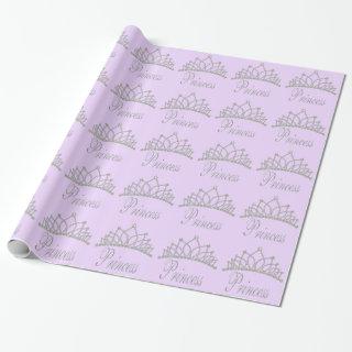 Diamond Tiara Purple Princess Wapping Paper