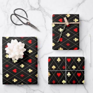 Diamonds Hearts Spades Clubs Playing Cards Pattern  Sheets