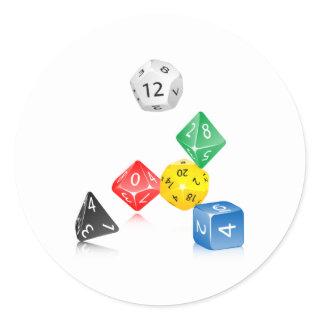Dice Classic Round Sticker