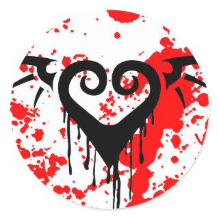 die romantic classic round sticker