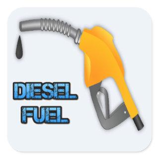 Diesel Fuel Square Sticker